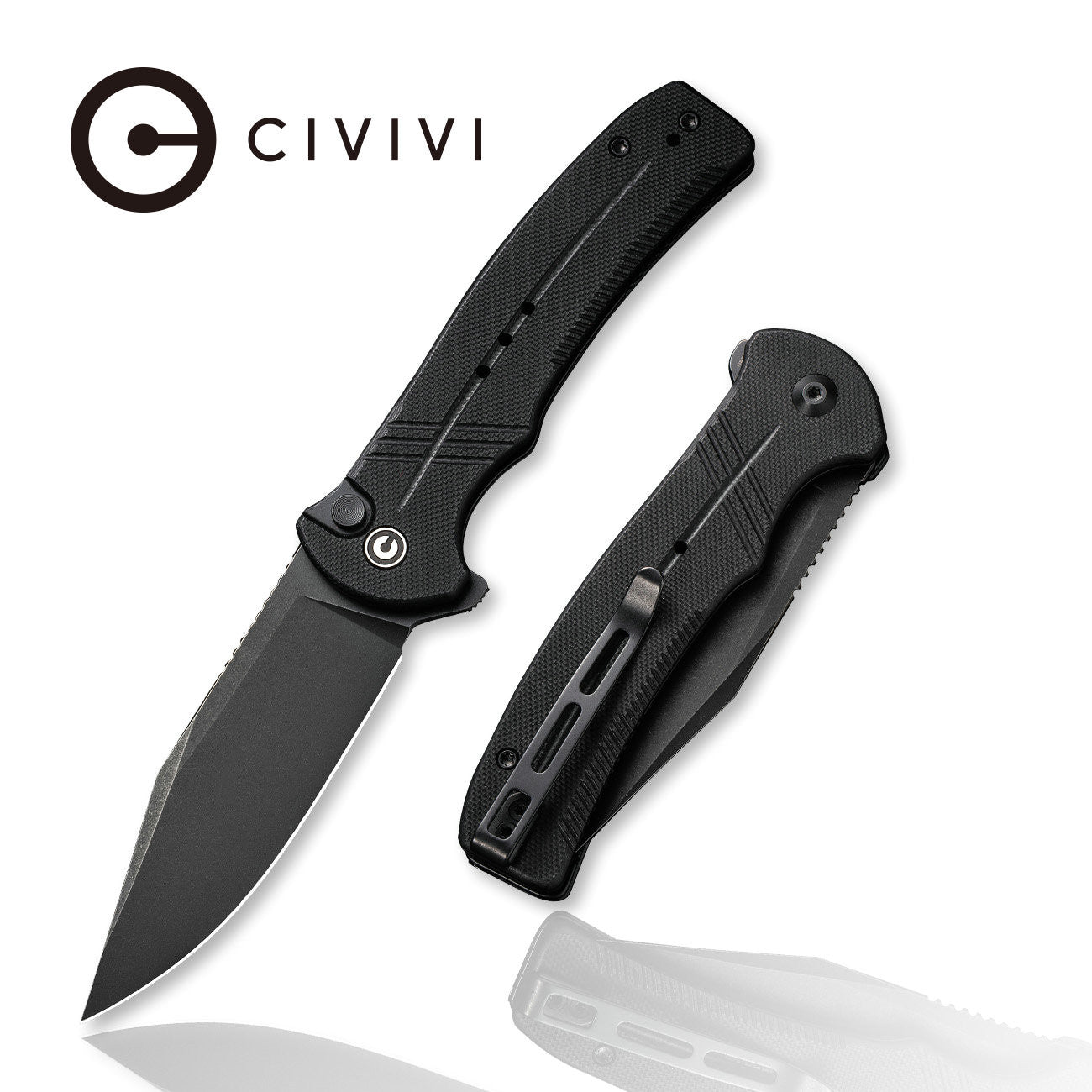 CIVIVI Cogent Button Lock 14C28N钢 G10柄 C20038D-1 黑色 597