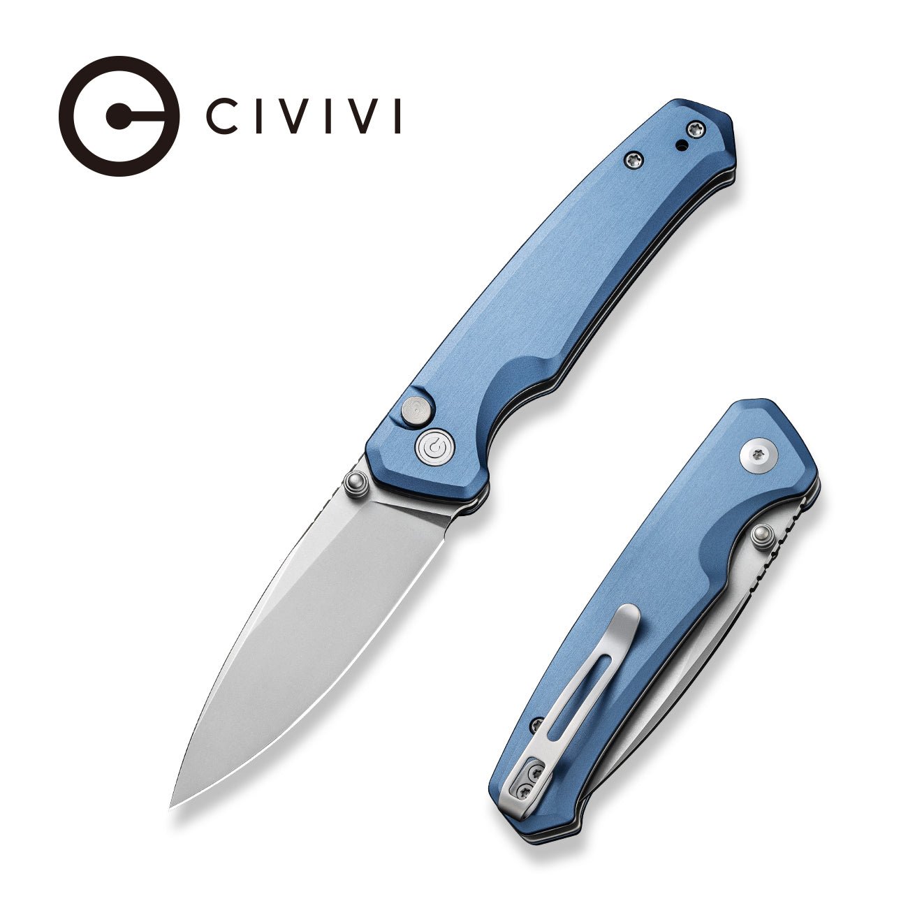 CIVIVI Altus Button Lock Nitro-V钢 铝柄 C20076-6 蓝色 621