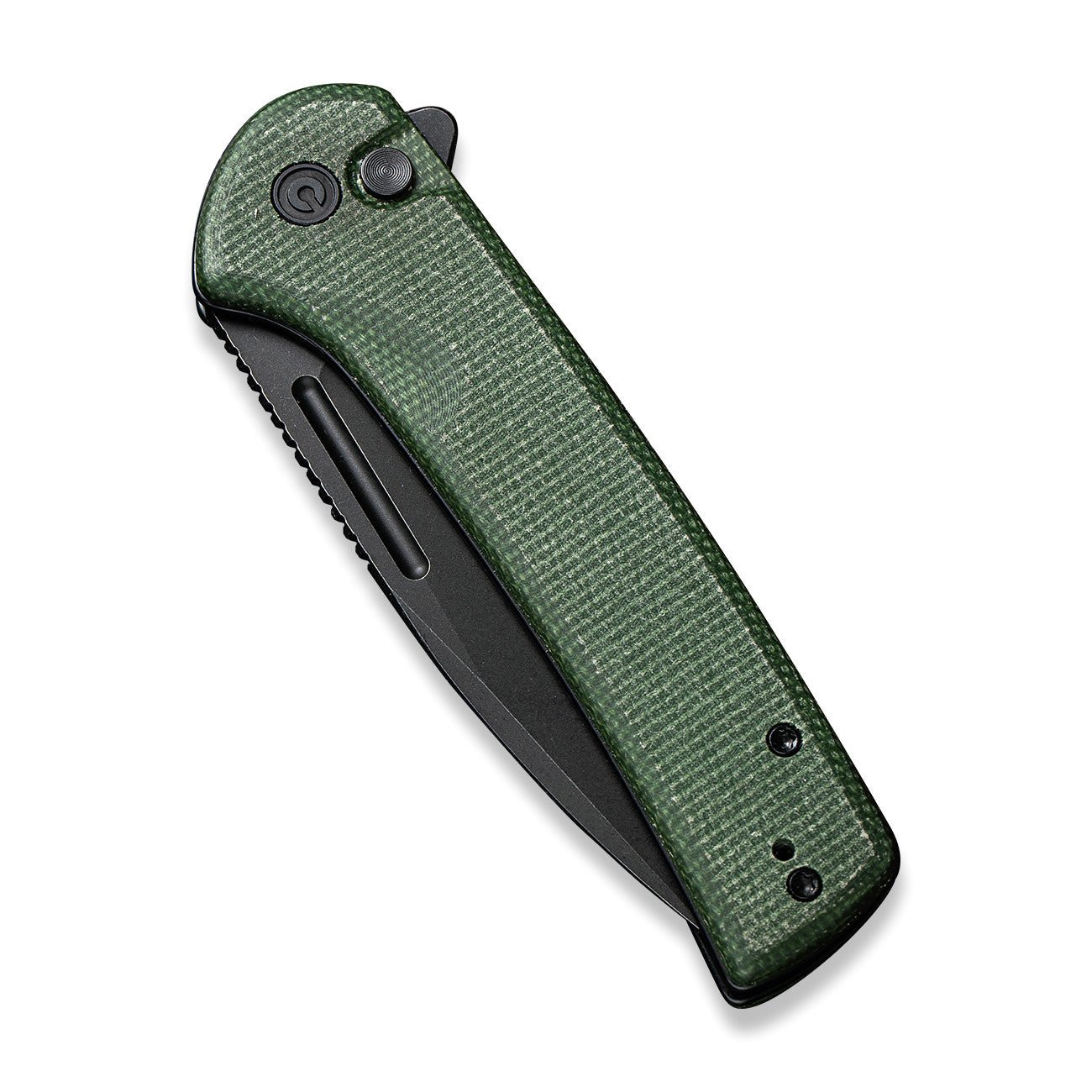 CIVIVI Conspirator Button Lock Nitro-V钢 米卡塔柄 C21006-2 绿色 686