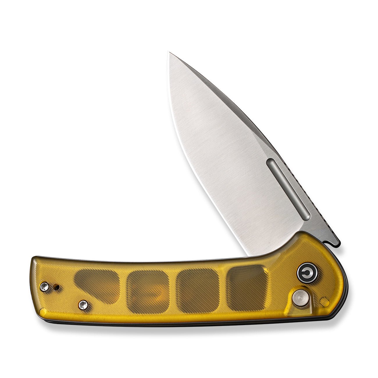 🔥 CIVIVI Conspirator Button Lock Nitro-V钢 Ultem柄 C21006-5 琥珀色 767