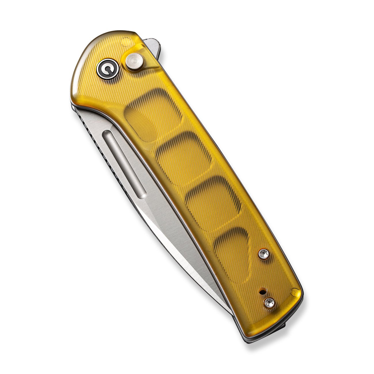 🔥 CIVIVI Conspirator Button Lock Nitro-V钢 Ultem柄 C21006-5 琥珀色 767
