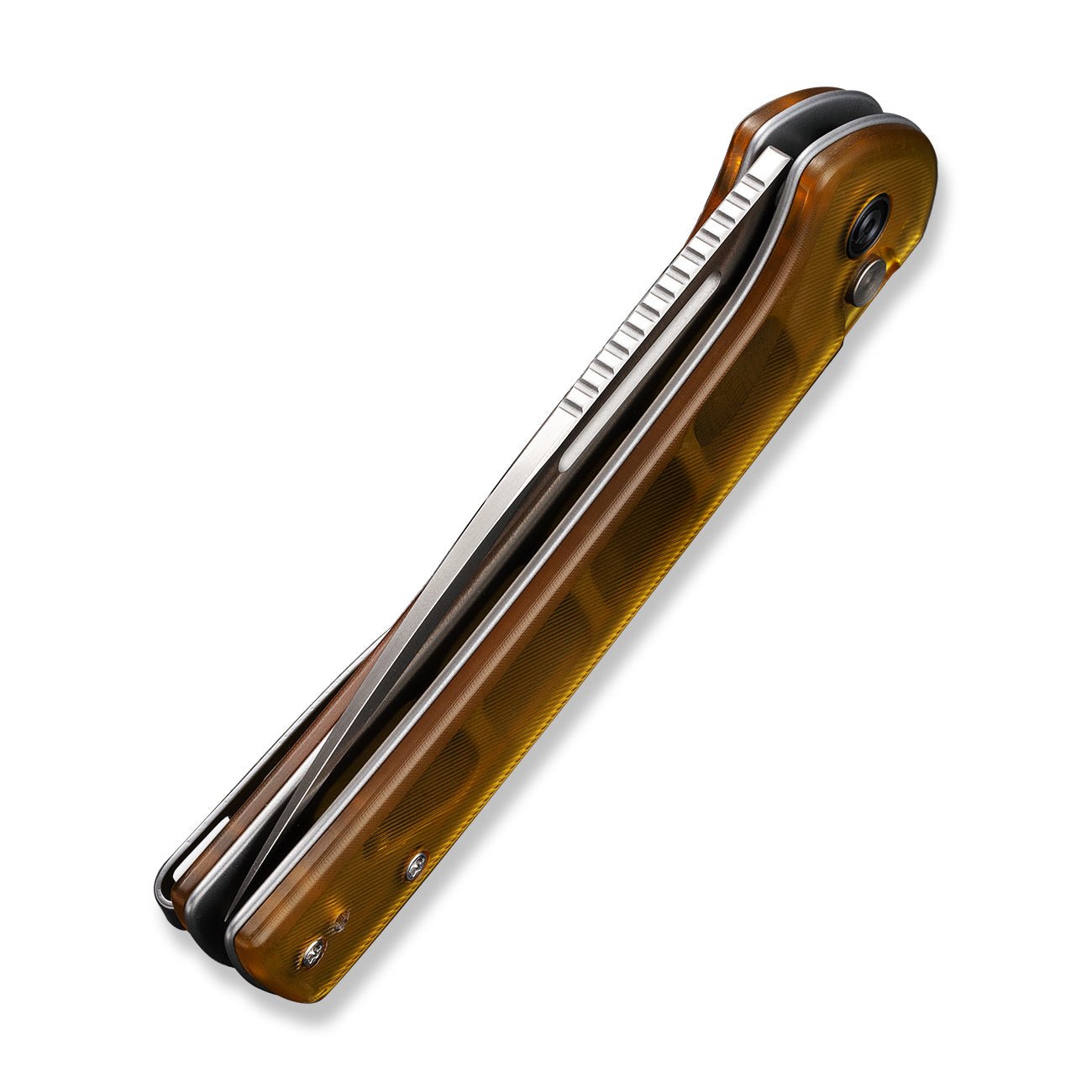 🔥 CIVIVI Conspirator Button Lock Nitro-V钢 Ultem柄 C21006-5 琥珀色 767