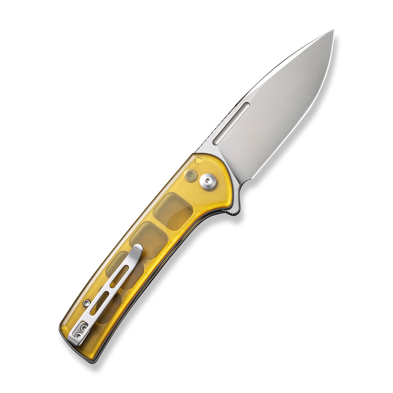 🔥 CIVIVI Conspirator Button Lock Nitro-V钢 Ultem柄 C21006-5 琥珀色 767