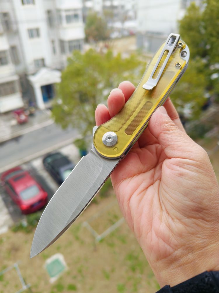 🔥 CIVIVI Elementum D2钢 Ultem柄 C907A-4 琥珀色 526