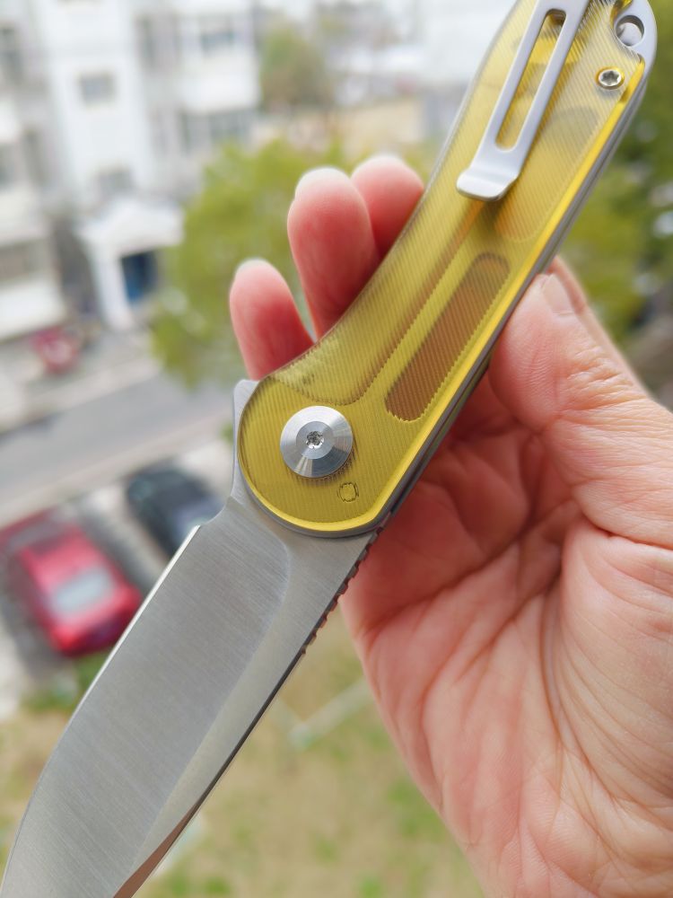 🔥 CIVIVI Elementum D2钢 Ultem柄 C907A-4 琥珀色 526