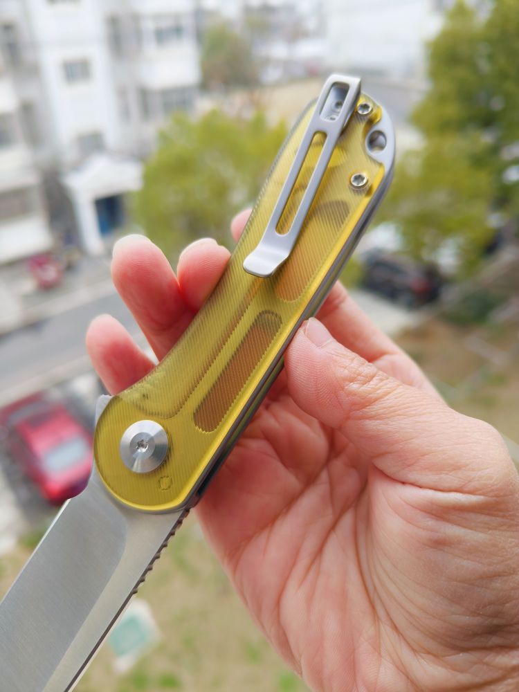 🔥 CIVIVI Elementum D2钢 Ultem柄 C907A-4 琥珀色 526