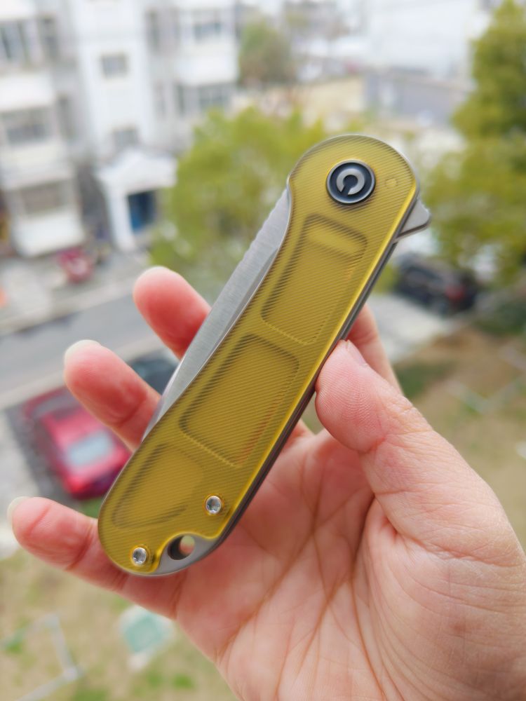 🔥 CIVIVI Elementum D2钢 Ultem柄 C907A-4 琥珀色 526