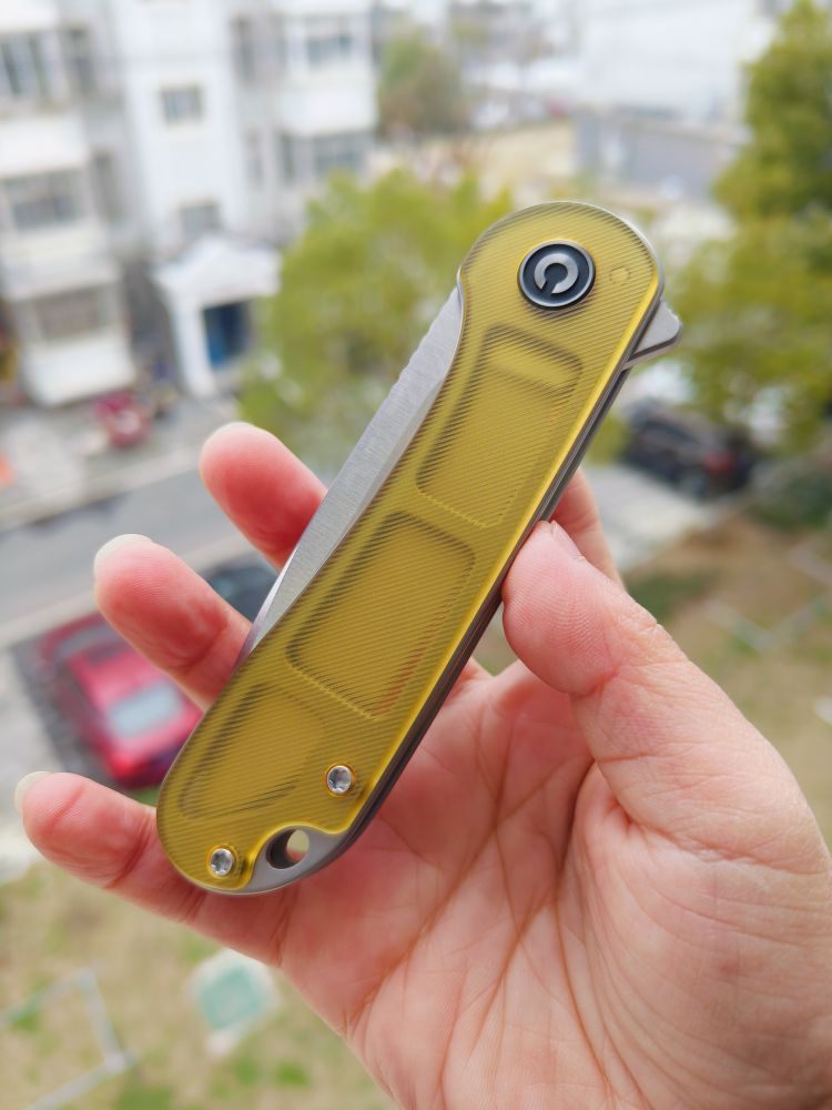 🔥 CIVIVI Elementum D2钢 Ultem柄 C907A-4 琥珀色 526