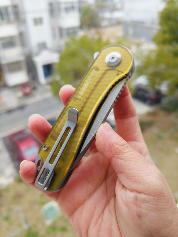 🔥 CIVIVI Elementum D2钢 Ultem柄 C907A-4 琥珀色 526