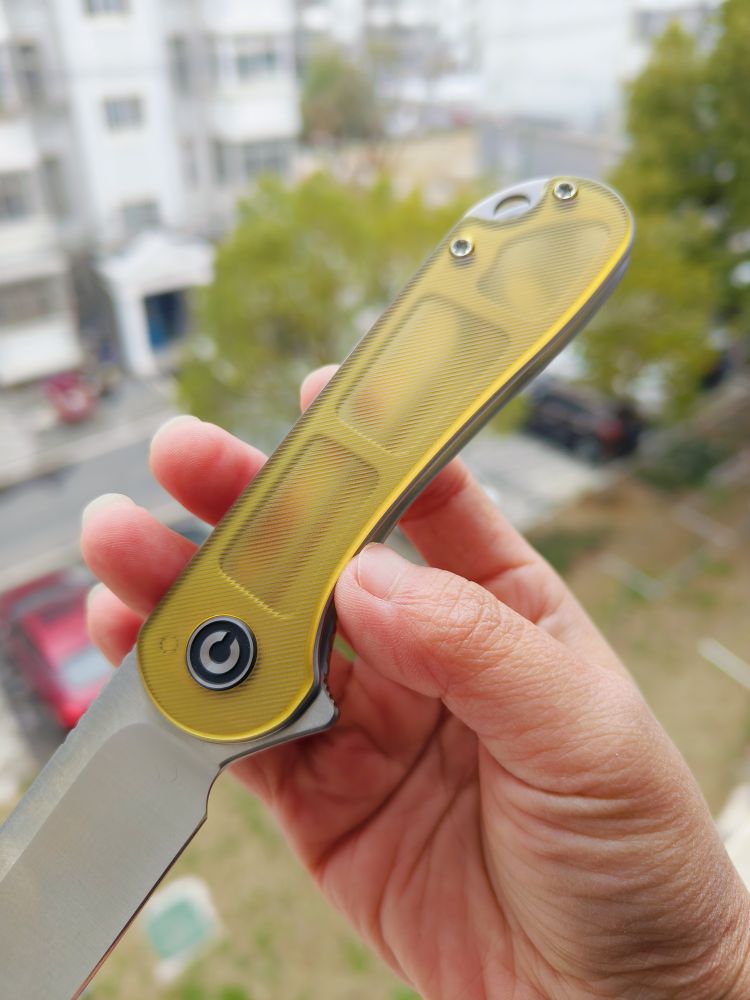🔥 CIVIVI Elementum D2钢 Ultem柄 C907A-4 琥珀色 526