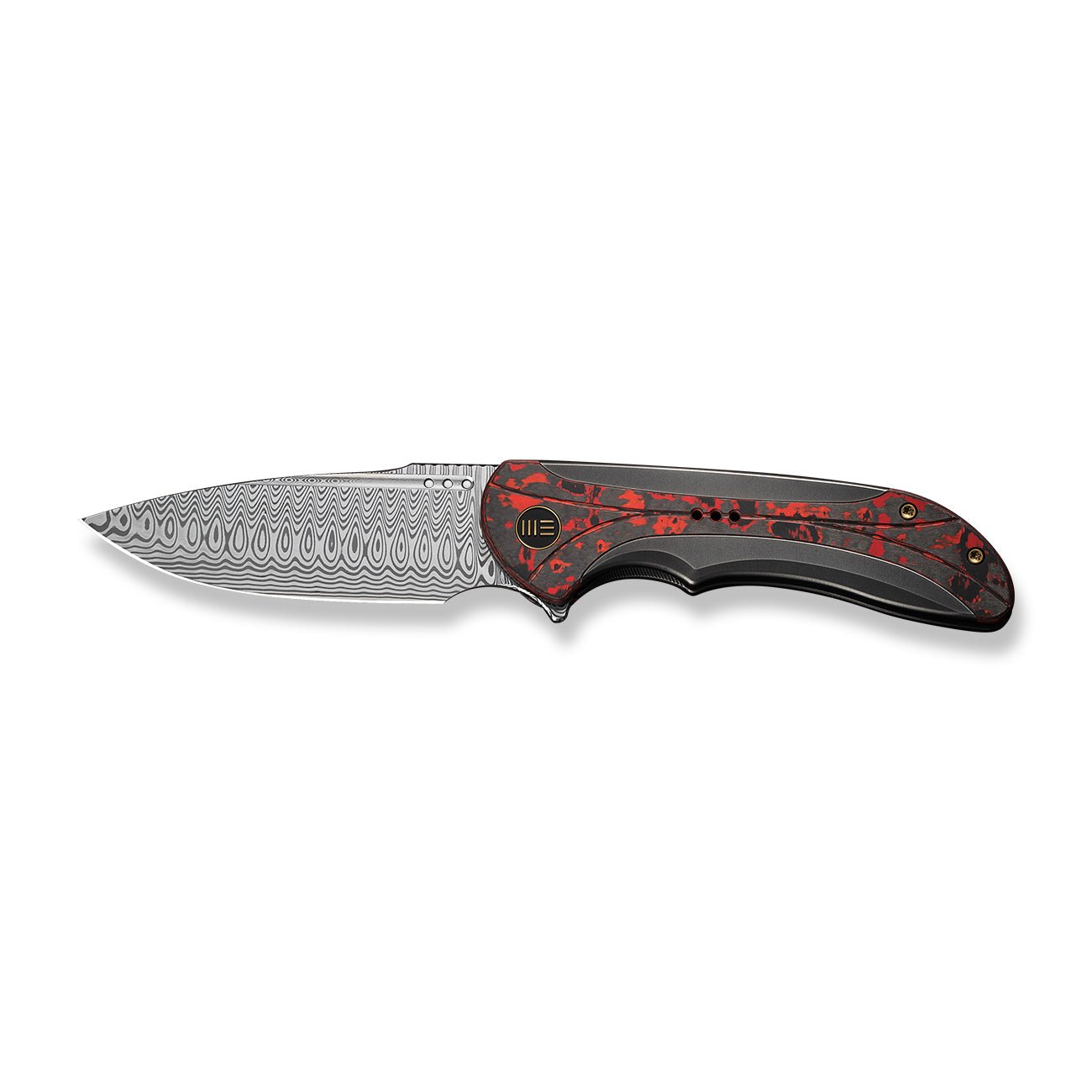 WEKNIFE Equivik 大马士革钢 钛+碳纤维柄 WE23020-DS1 5066