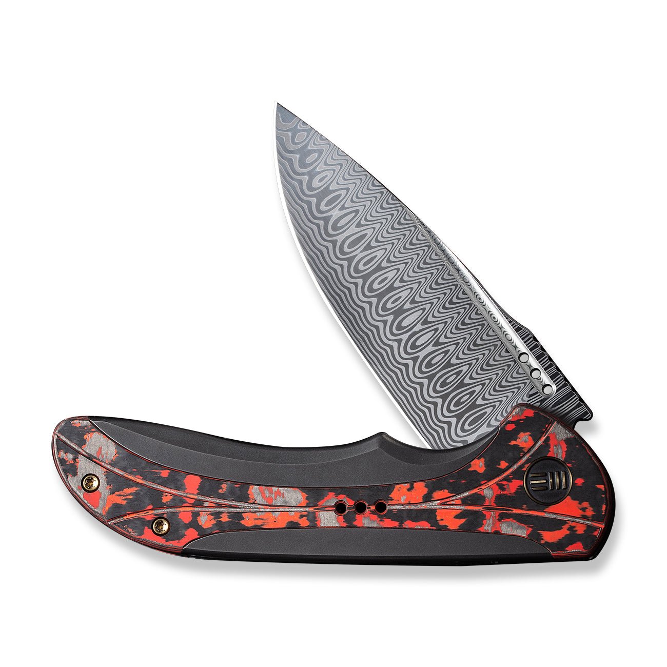 WEKNIFE Equivik 大马士革钢 钛+碳纤维柄 WE23020-DS1 5066