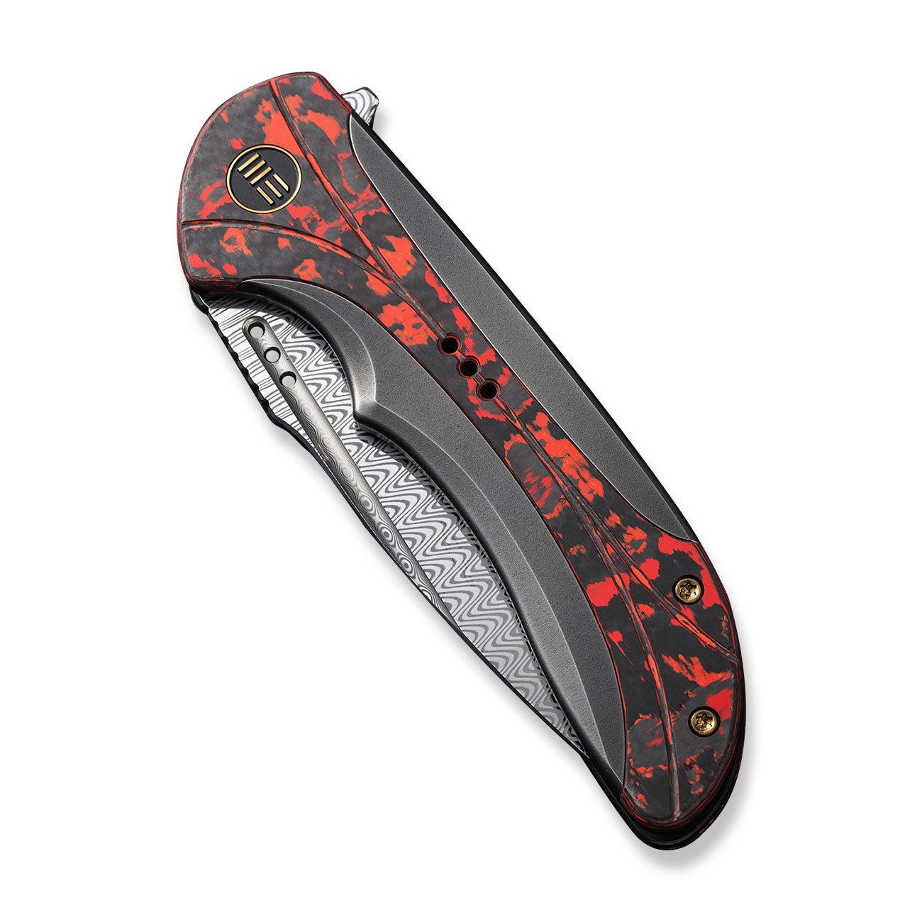 WEKNIFE Equivik 大马士革钢 钛+碳纤维柄 WE23020-DS1 5066