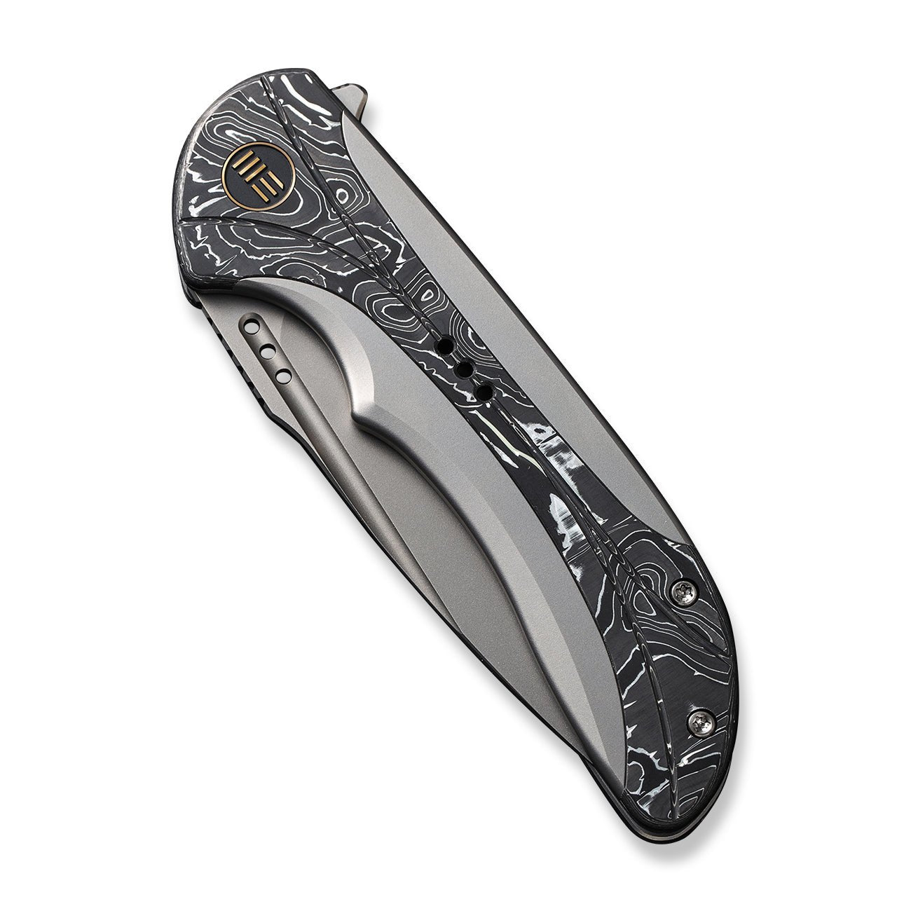 WEKNIFE Equivik CPM-20CV钢 钛+碳纤维柄 WE23020-1 2146