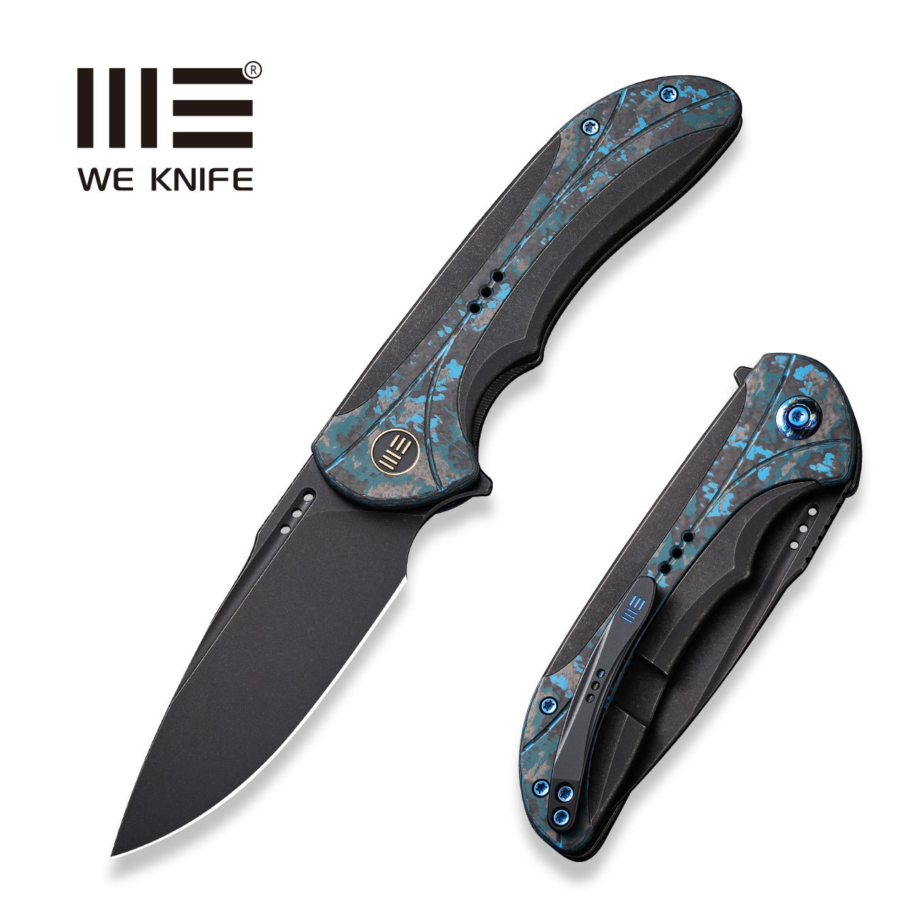 WEKNIFE Equivik CPM-20CV钢 钛+碳纤维柄 WE23020-4 2482
