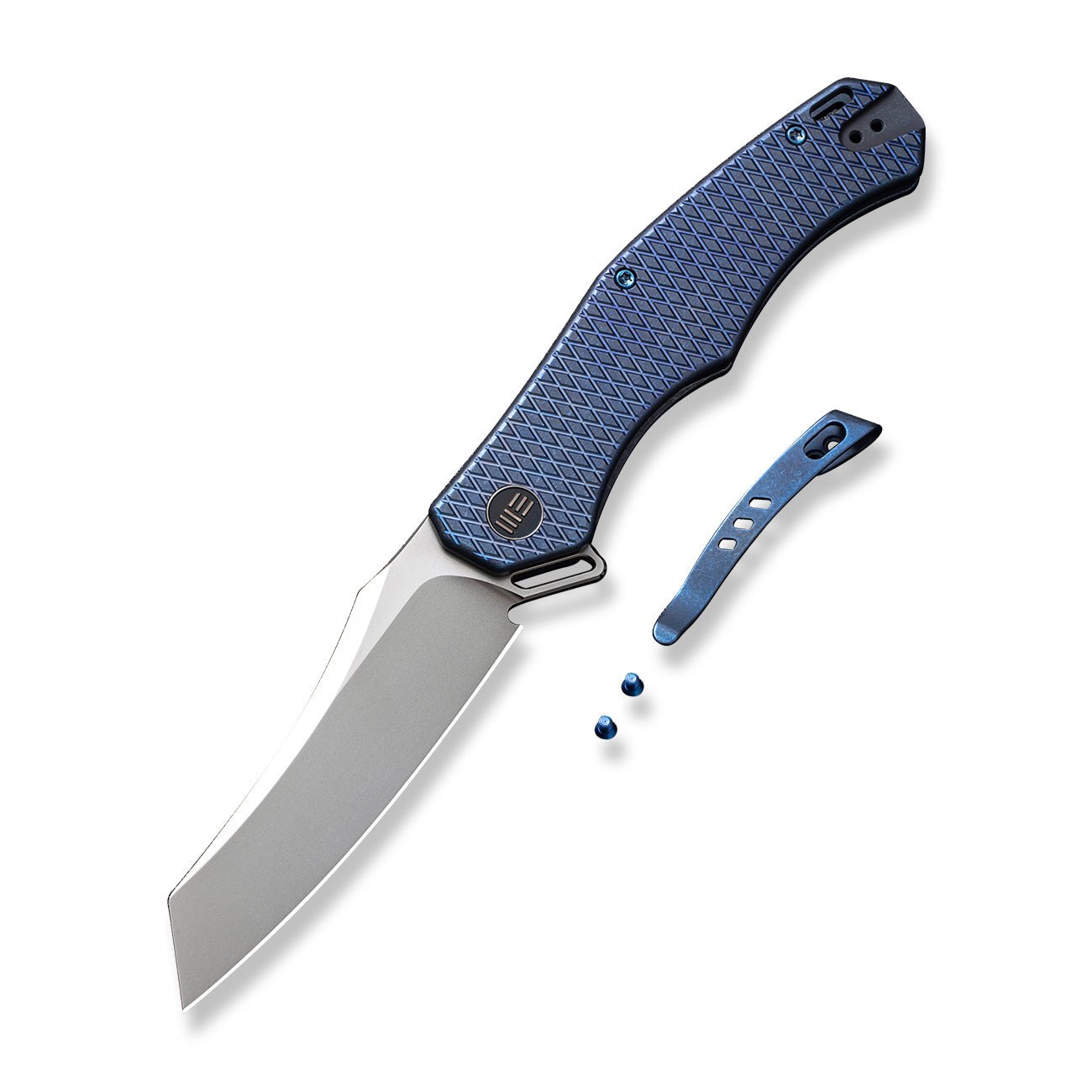WEKNIFE RekkeR CPM-20CV钢 钛柄  WE22010G-4 蓝色 1935