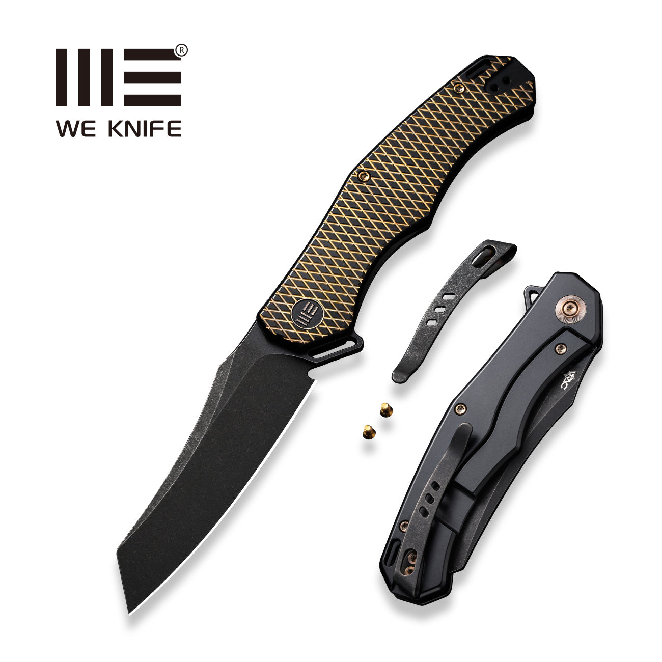 WEKNIFE RekkeR CPM-20CV钢 钛柄 WE22010G-3 黑色 1862