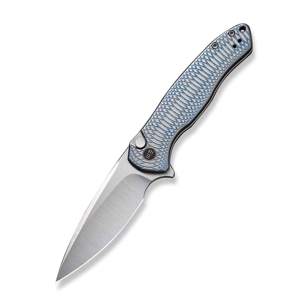 WEKNIFE Button Lock Kitefin CPM-20CV钢 钛柄 WE19002M-3 蓝色 2146 限量版
