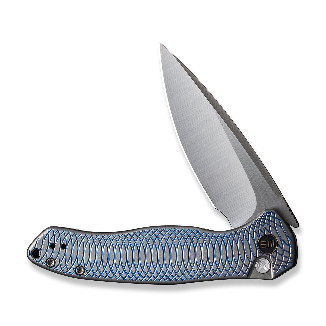 WEKNIFE Button Lock Kitefin CPM-20CV钢 钛柄 WE19002M-3 蓝色 2146 限量版