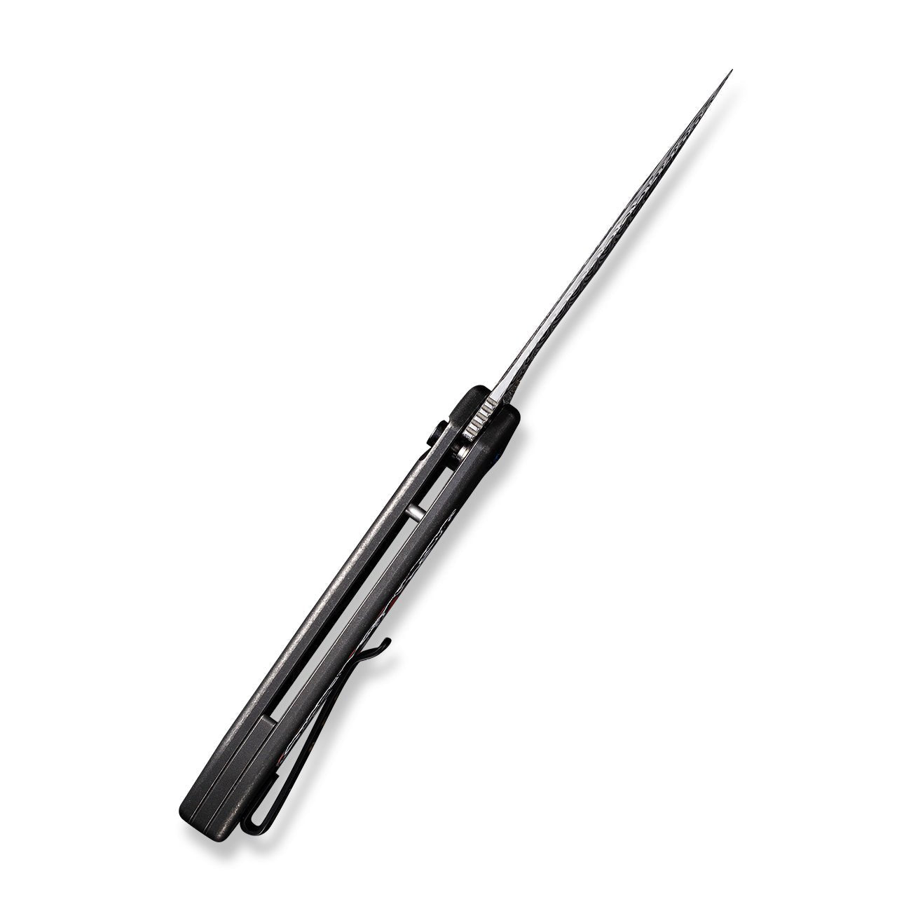 WEKNIFE Button Lock Kitefin 大马士革钢 钛+碳纤维柄 WE19002N-DS1 4723