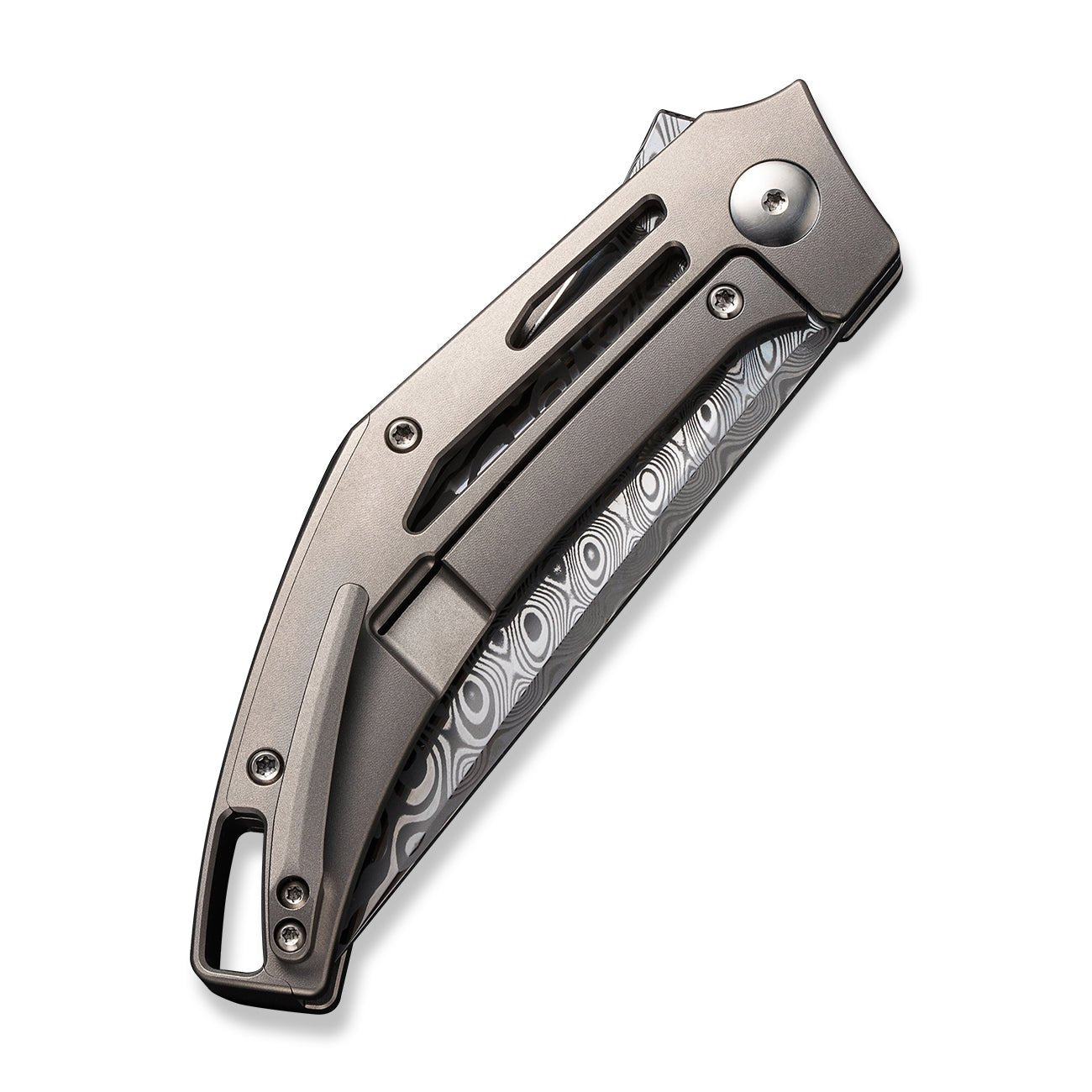 WEKNIFE Speedliner 大马士革钢 钛柄 WE22045C-DS1 灰色 5366