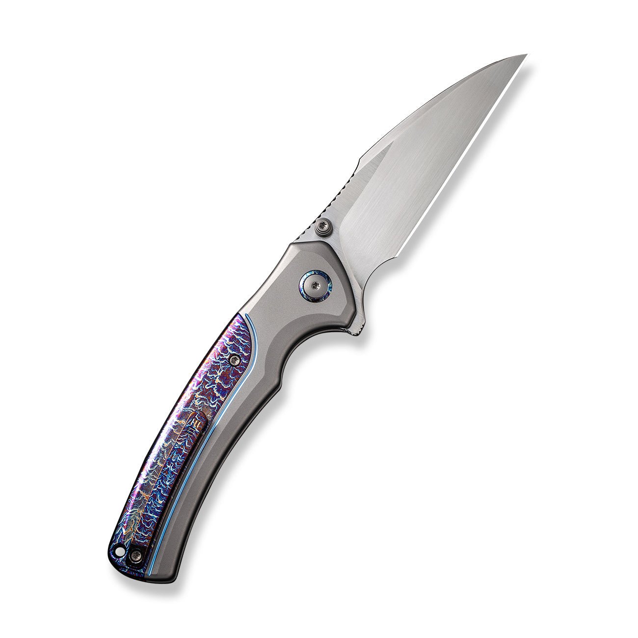 WEKNIFE Ziffius CPM-20CV钢 钛柄 WE22024D-4 灰色 3084