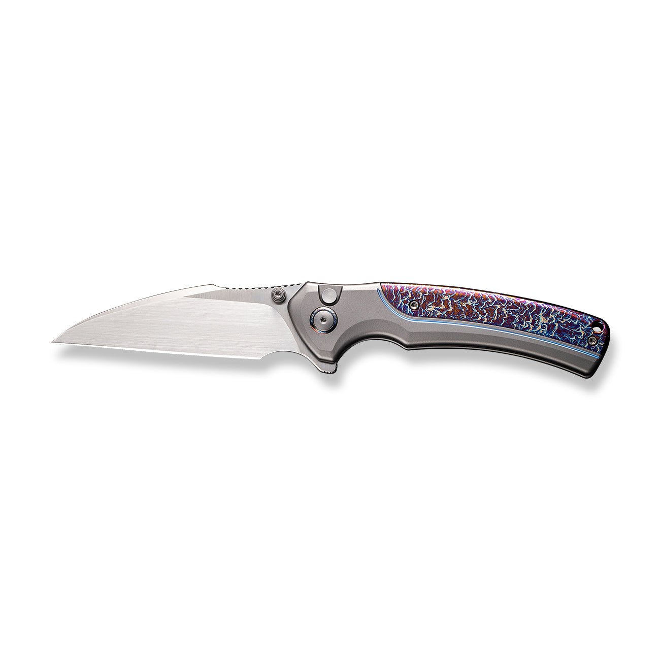 WEKNIFE Ziffius CPM-20CV钢 钛柄 WE22024D-4 灰色 3084