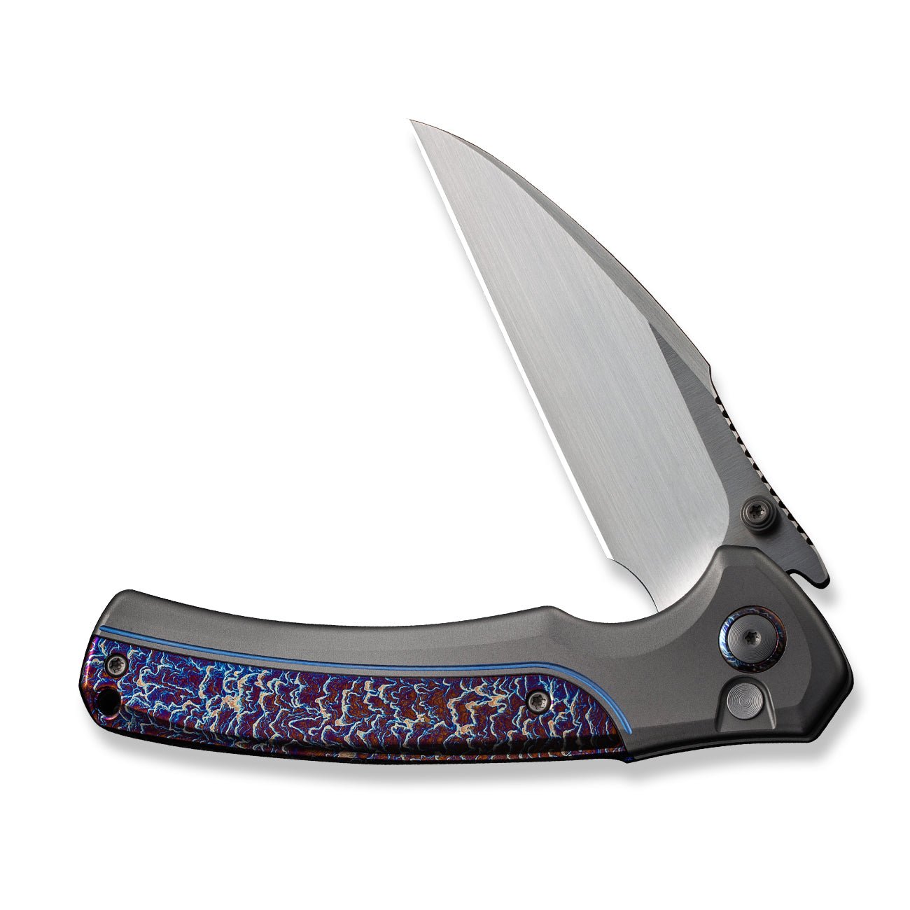 WEKNIFE Ziffius CPM-20CV钢 钛柄 WE22024D-4 灰色 3084