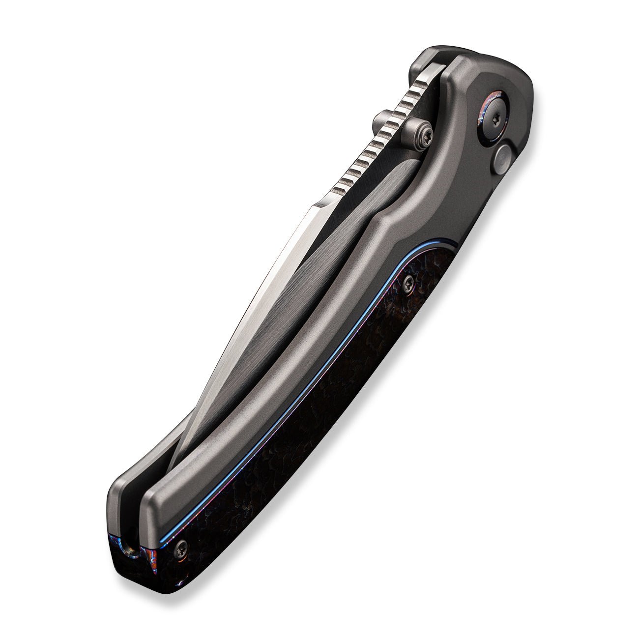 WEKNIFE Ziffius CPM-20CV钢 钛柄 WE22024D-4 灰色 3084