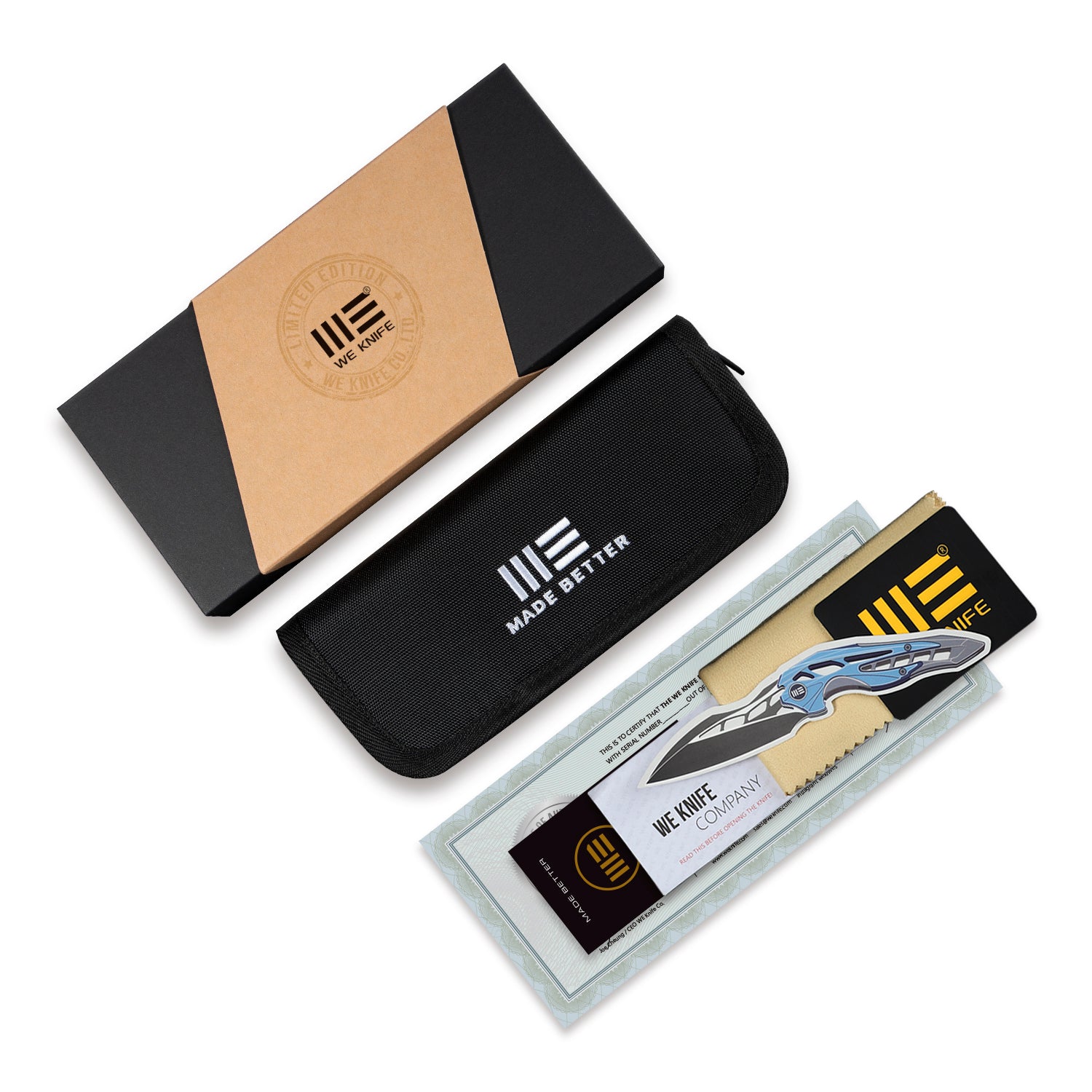 WEKNIFE Orpheus CPM-20CV钢 钛+碳纤维柄 WE23009-1 3431 限量版