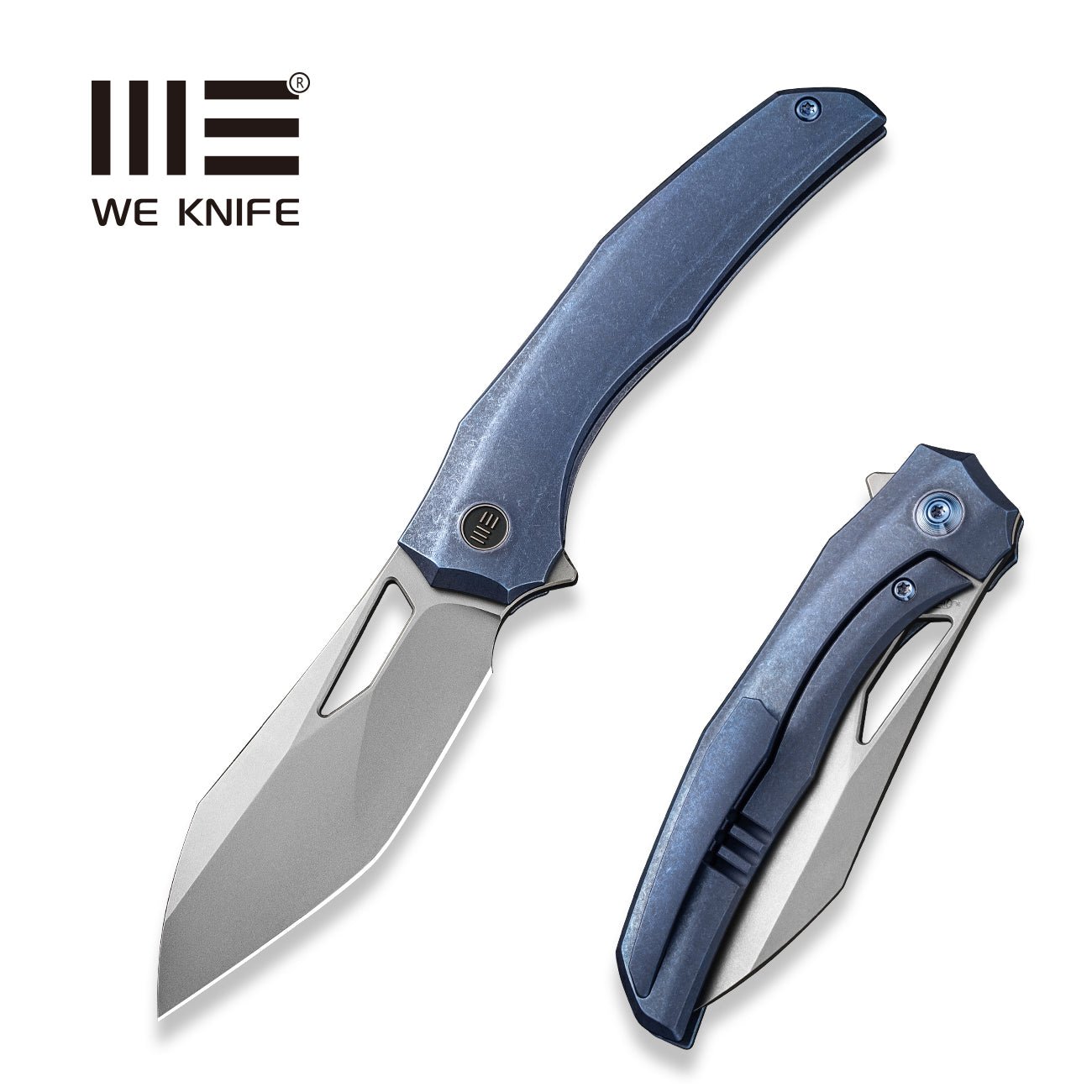 WEKNIFE Ignio CPM-20CV钢 钛柄 WE22042B-3 蓝色 2482