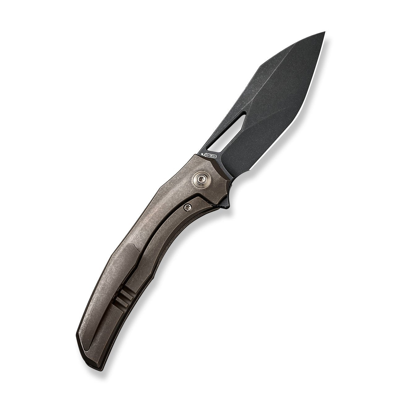 WEKNIFE Ignio CPM-20CV钢 钛柄 WE22042B-2 棕色 2482