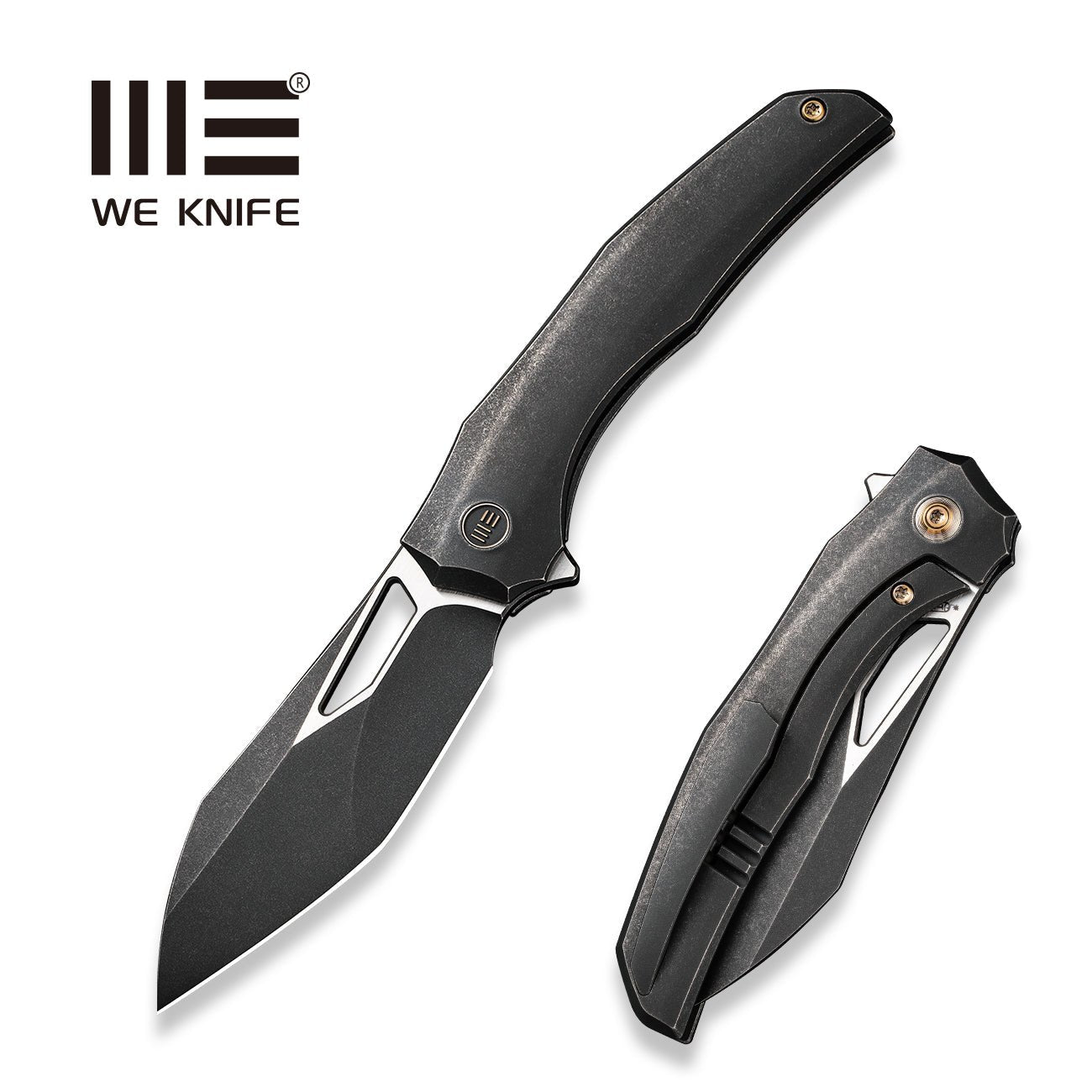 WEKNIFE Ignio CPM-20CV钢 钛柄 WE22042B-1 黑色 2482