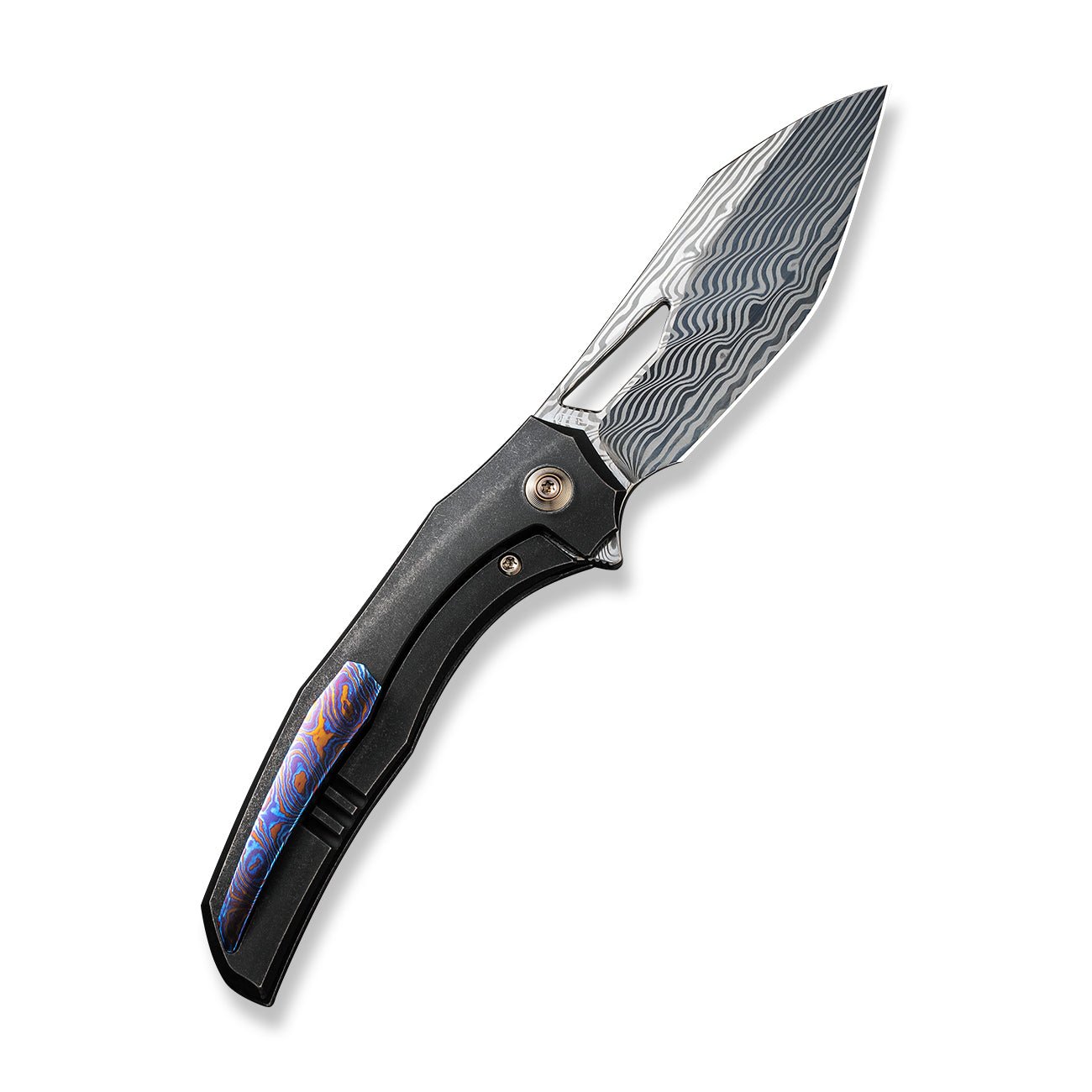 WEKNIFE Ignio 大马士革钢 钛柄 WE22042B-DS1 黑色 5282