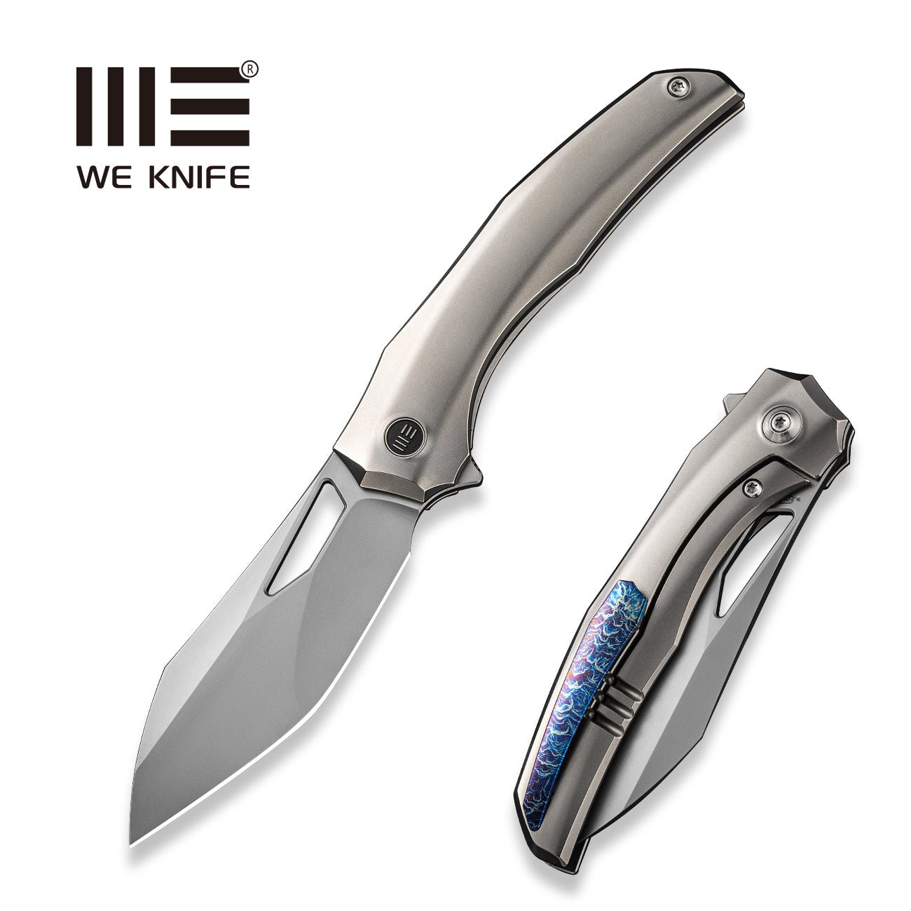WEKNIFE Ignio CPM-20CV钢 钛柄 WE22042B-4 灰色 2555