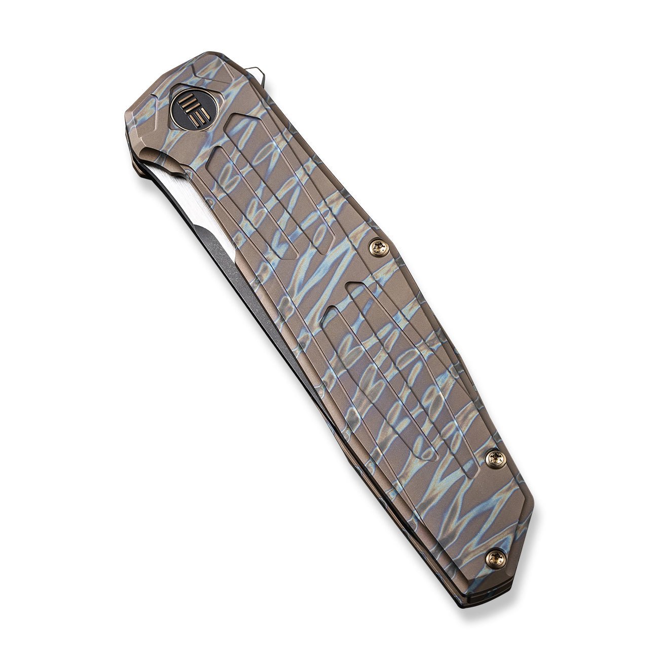 WEKNIFE Shadowfire CPM-20CV钢 钛柄 WE22035-4 火焰纹 2649