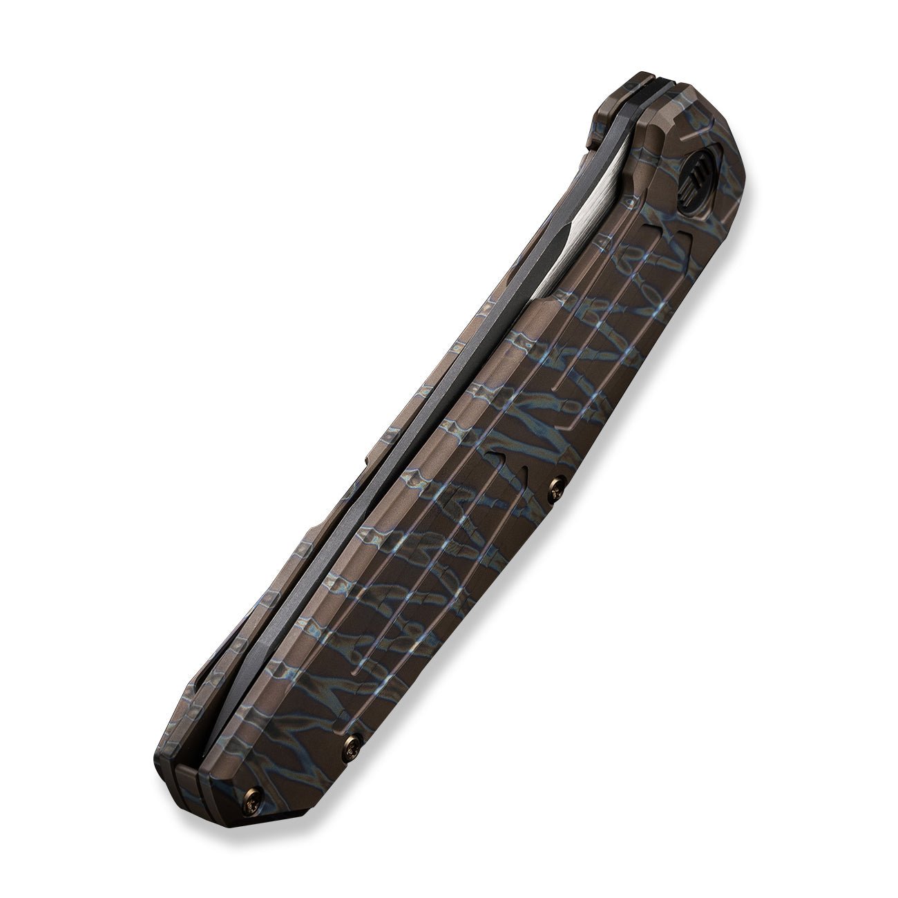 WEKNIFE Shadowfire CPM-20CV钢 钛柄 WE22035-4 火焰纹 2649