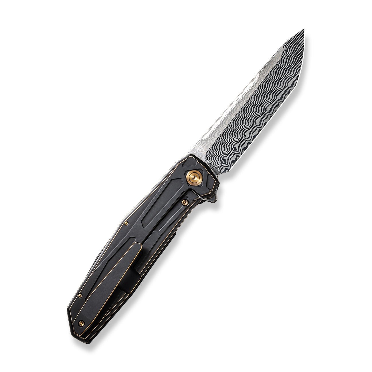 WEKNIFE Shadowfire 大马士革钢 钛柄 WE22035-DS1 青铜色 5316