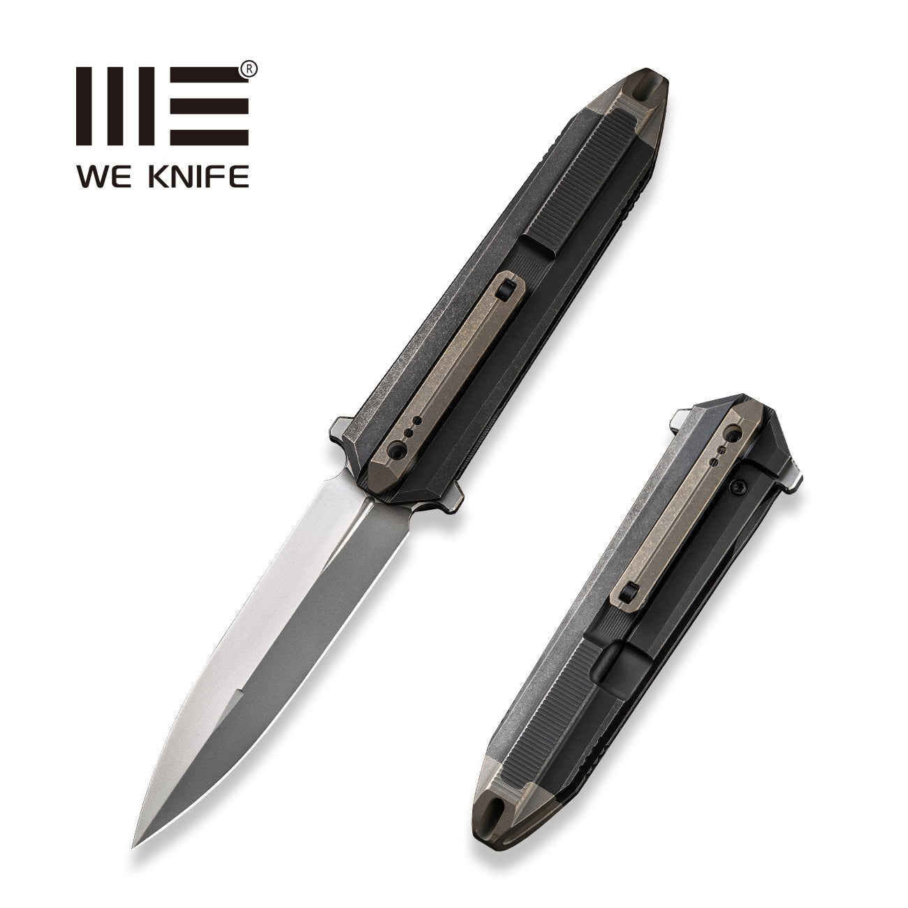 WEKNIFE Diatomic CPM-20CV钢 钛柄 WE22032-3 黑色 3358