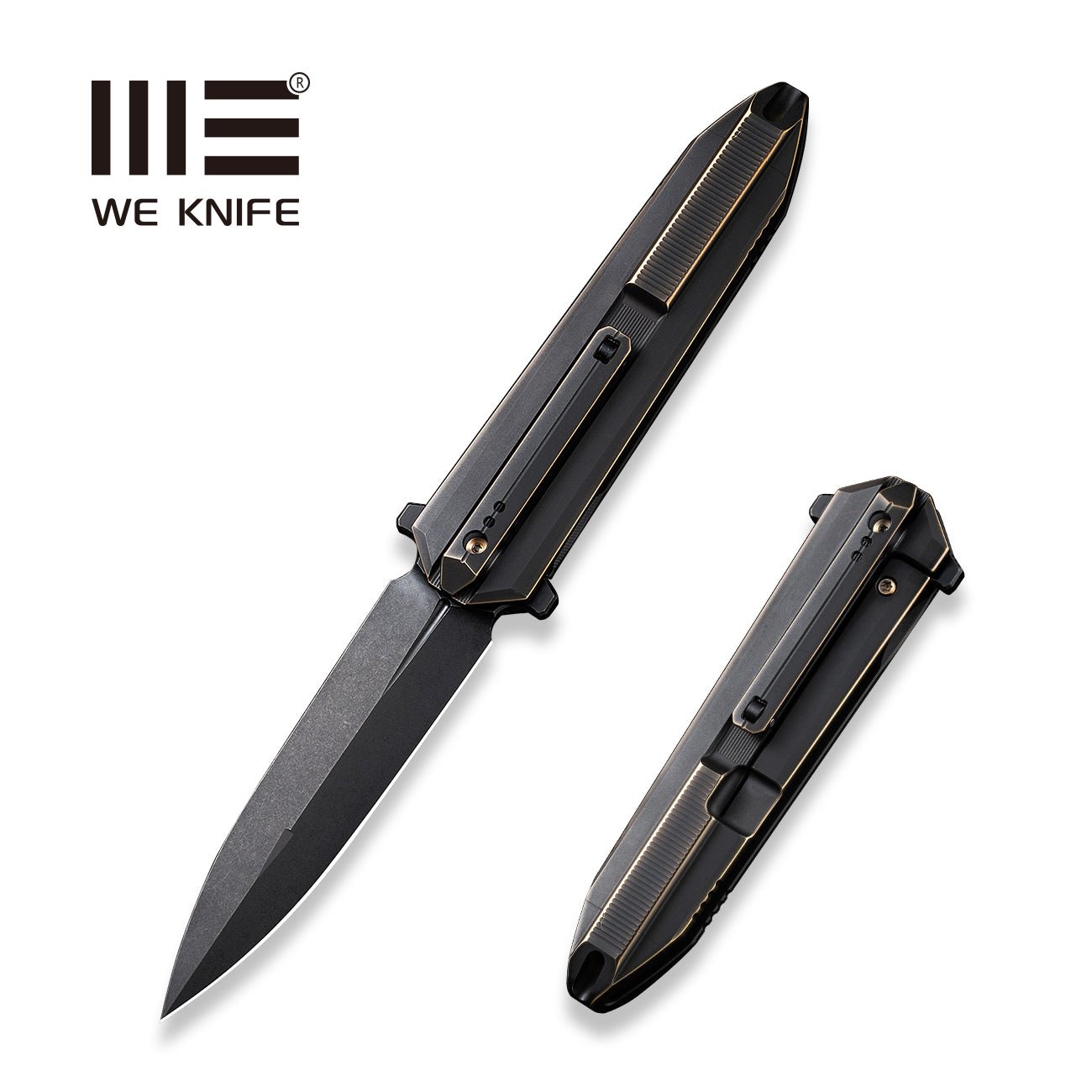 WEKNIFE Diatomic CPM-20CV钢 钛柄 WE22032-1 黑色 3358