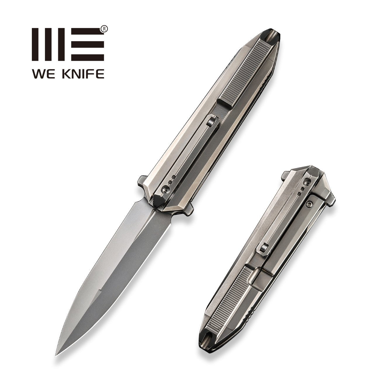 WEKNIFE Diatomic CPM-20CV钢 钛柄 WE22032-2 灰色 3358