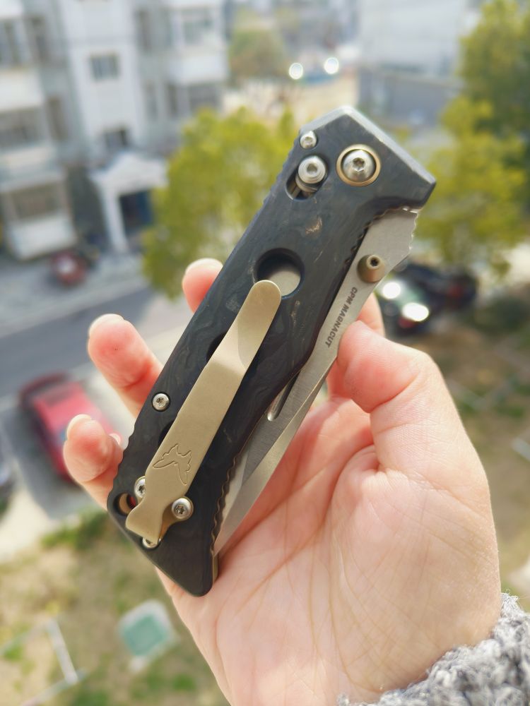 Benchmade Mini Adamas MagnaCut钢 碳纤维柄 273-03 黑色 2680