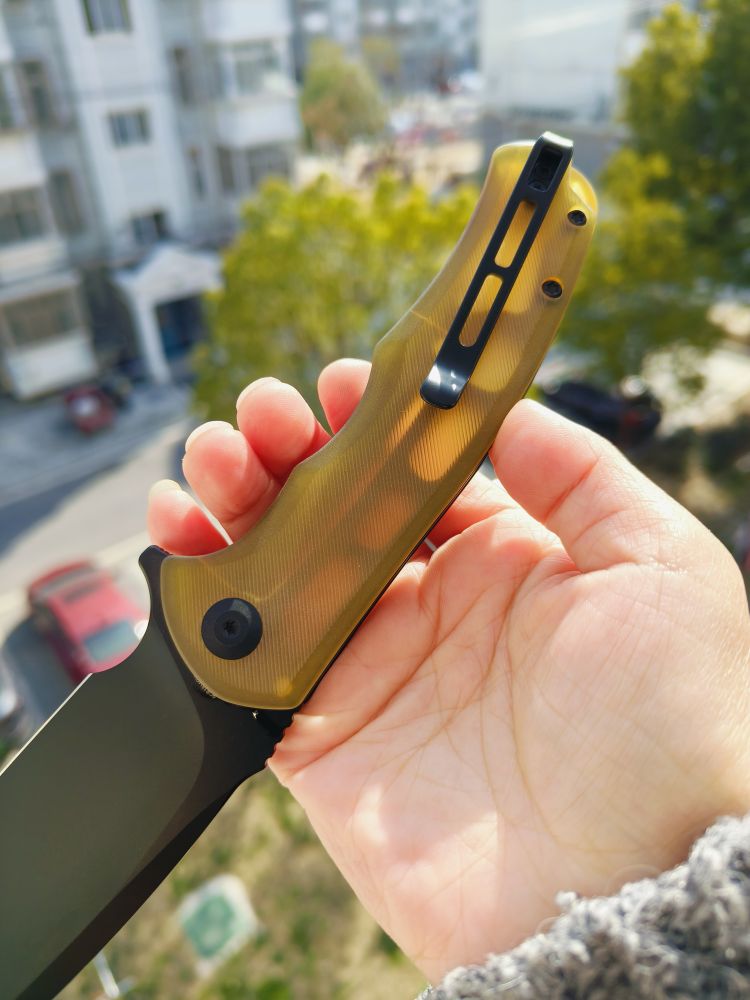 🔥 CIVIVI Praxis 9Cr18MoV钢 Ultem柄 C803M 琥珀色 511