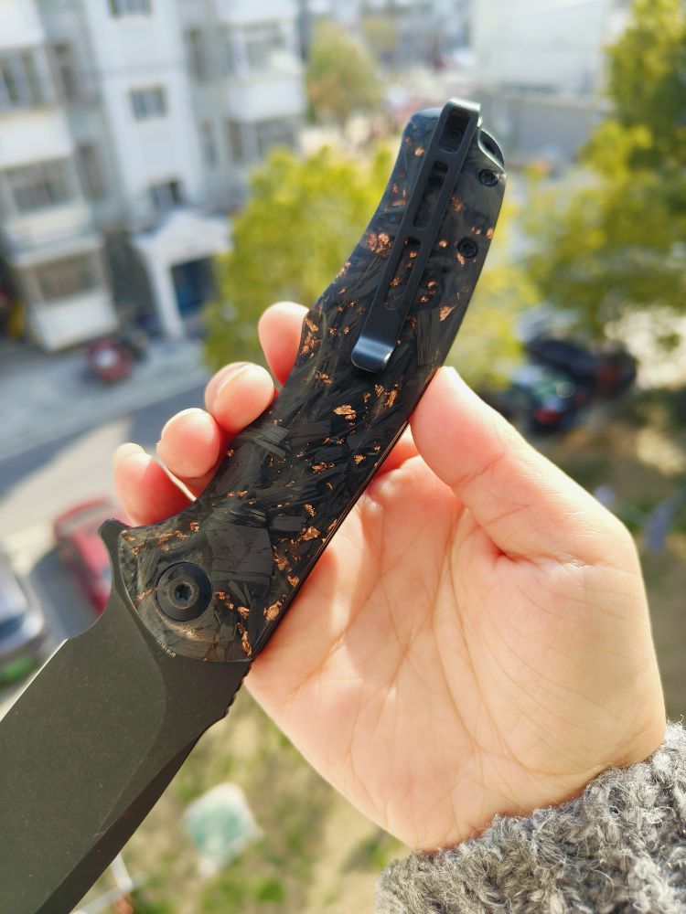 CIVIVI Praxis 9Cr18MoV钢 碳纤维+树脂柄 C803I 黑色 601
