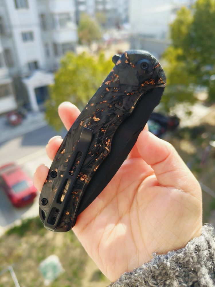 CIVIVI Praxis 9Cr18MoV钢 碳纤维+树脂柄 C803I 黑色 601