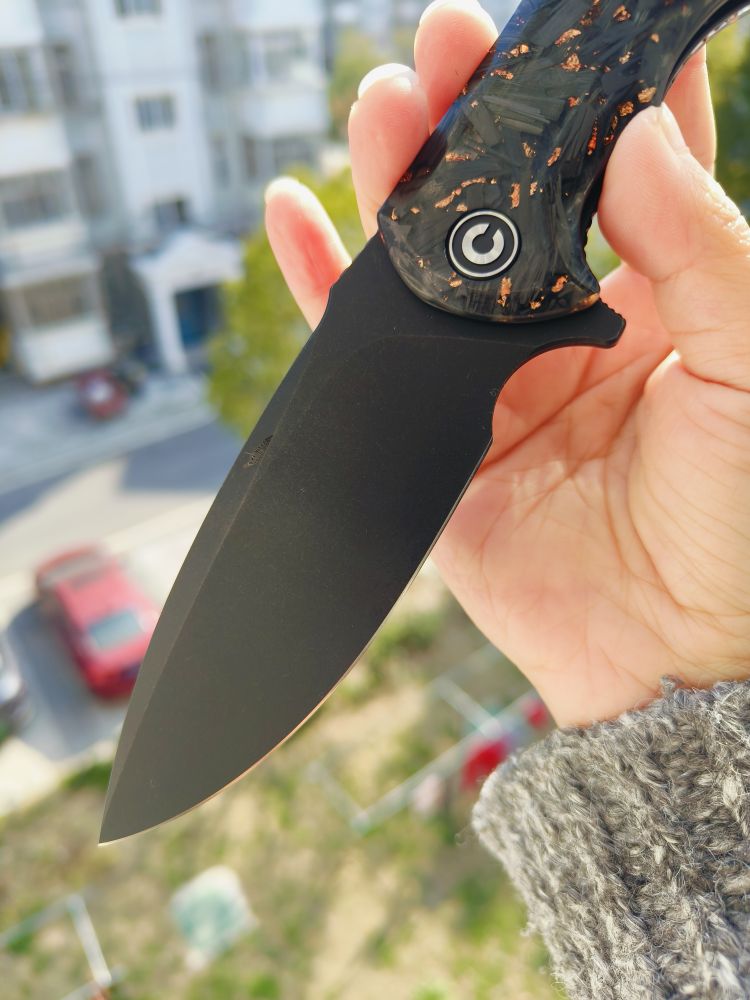 CIVIVI Praxis 9Cr18MoV钢 碳纤维+树脂柄 C803I 黑色 601