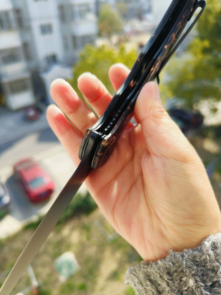 CIVIVI Praxis 9Cr18MoV钢 碳纤维+树脂柄 C803I 黑色 601