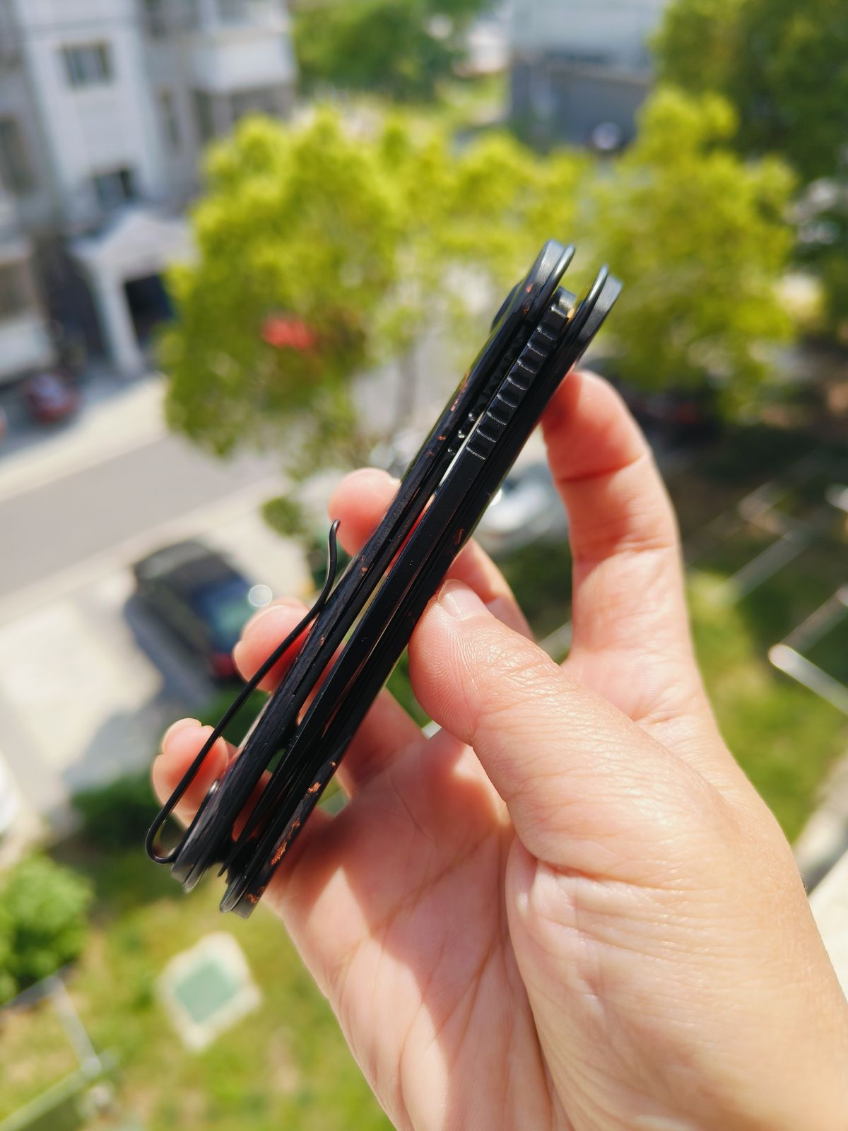 CIVIVI Elementum 大马士革钢 碳纤维柄 C907C-DS3 黑色 840