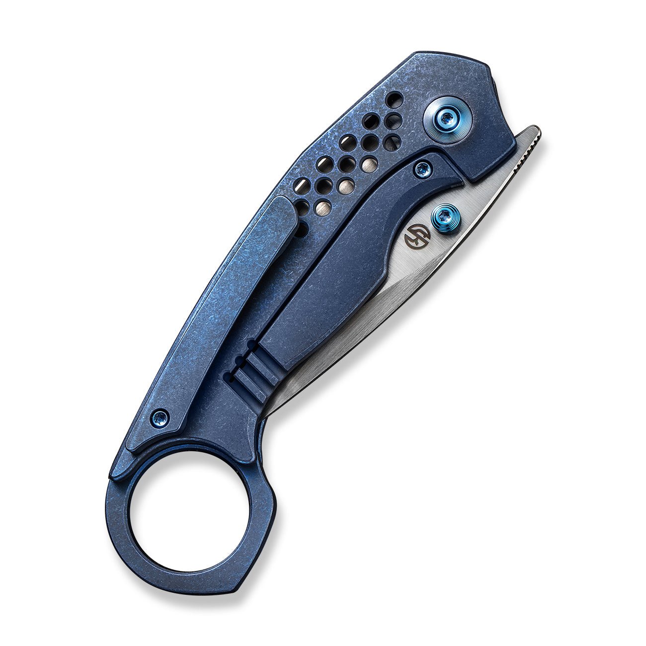 WEKNIFE Envisage CPM-20CV钢 钛柄 WE22013-4 蓝色 2446