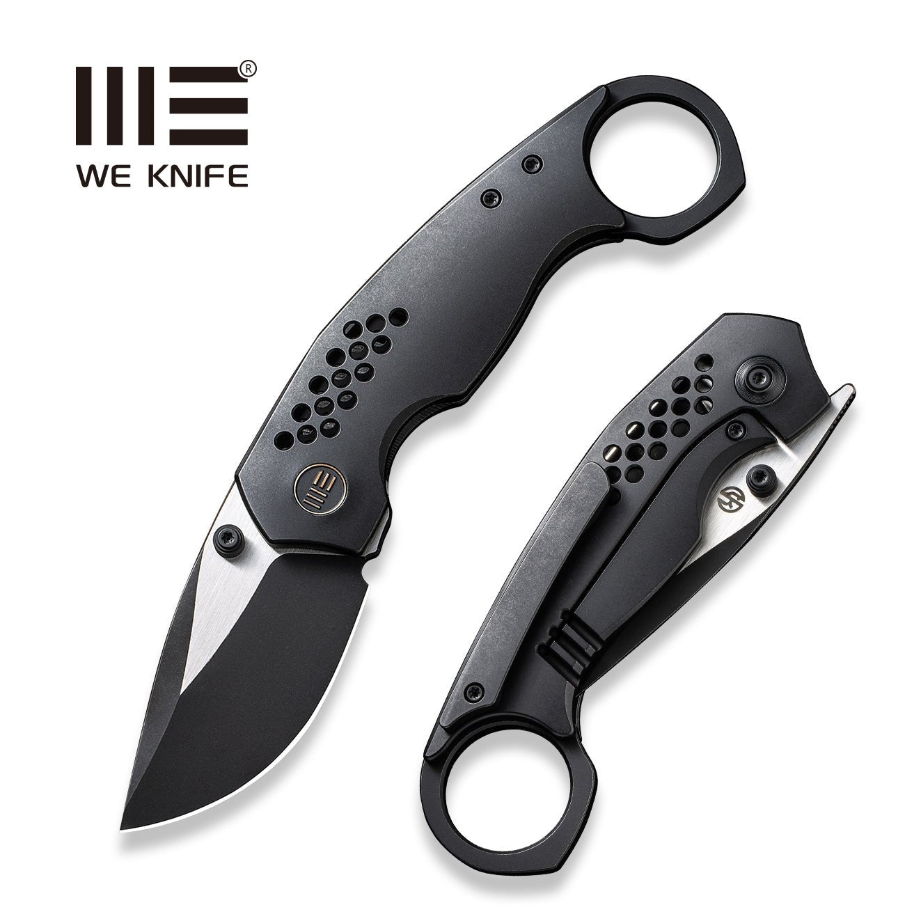 WEKNIFE Envisage CPM-20CV钢 钛柄 WE22013-2 黑色 2446